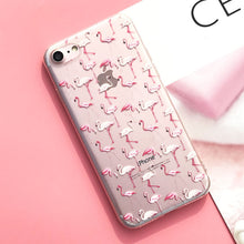 Load image into Gallery viewer, EKONEDA Silicone Case For iPhone 7 7Plus 6 6S 6Plus 5 5S SE Case Soft TPU Cover Flower Leaves Bird For iPhone 6S 8Plus X
