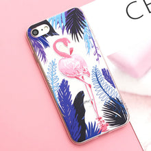 Load image into Gallery viewer, EKONEDA Silicone Case For iPhone 7 7Plus 6 6S 6Plus 5 5S SE Case Soft TPU Cover Flower Leaves Bird For iPhone 6S 8Plus X